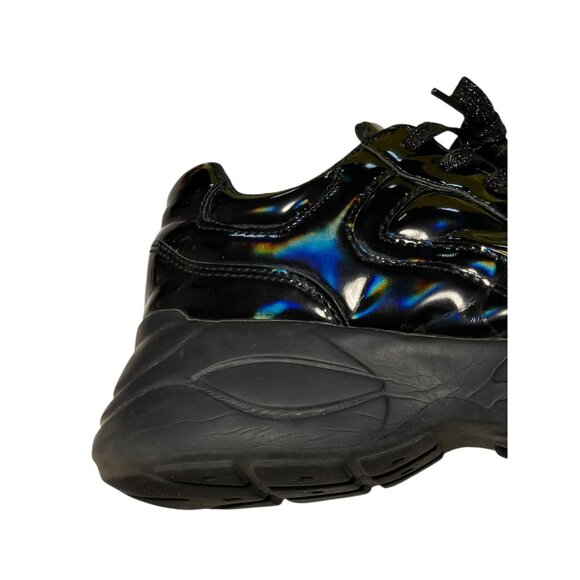Women Black Patent Chunky Sneakers By Lucky Step Size 9 M - Picture 10 of 16